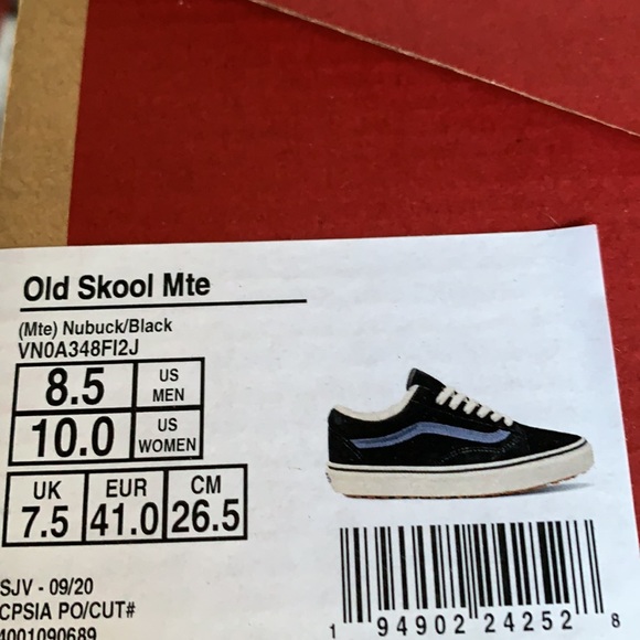VANS OLD SKOOL MTE NUBUCK/BLACK WMNS - Picture 16 of 16